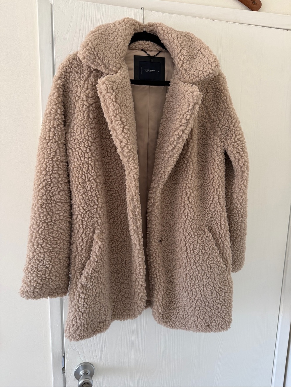 Lucky Brand Taupe Teddy Jacket